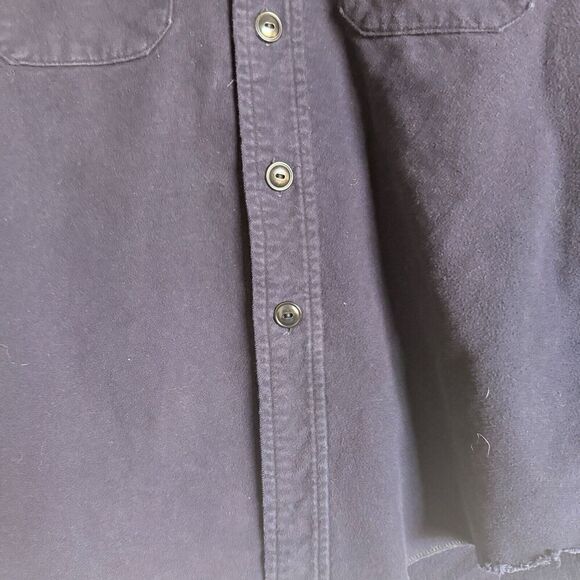 Vintage Deerskin Chamois Button Down Shirt Cabincore Cozy Outdoor Workwear‎ - Picture 11 of 12